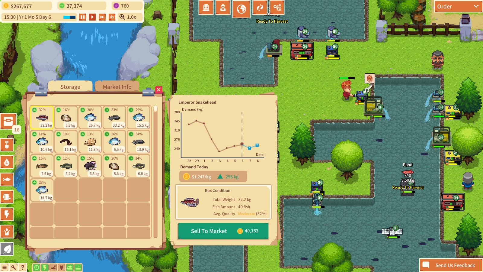 aquaculture land game lokal indonesia menu game