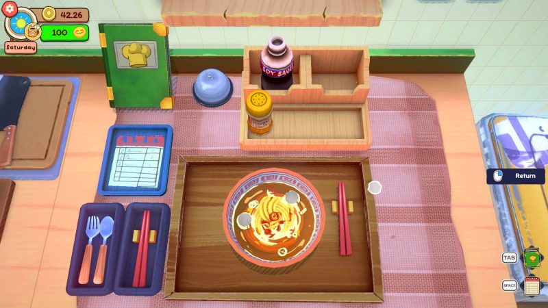 Gameplay KuloNiku: Bowl Up! on Steam Serving meatballs to costumers