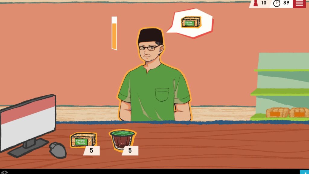 Tampilan Gim Kopmart Story