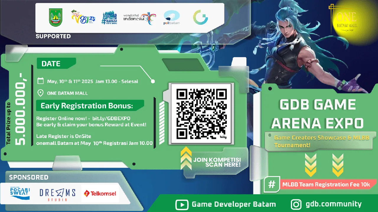 game arena expo siap digelar di batam ajak gamer and developer merapat ke one batam mall